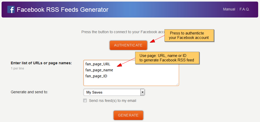 facebook-rss-generator